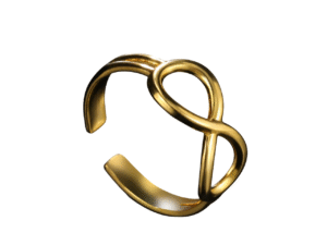 Amaxer Infinity Symbol Lover's Open Ring