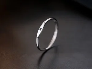 925 Sterling Silver  Alphabet Ring